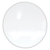 Coda Low Profile Circular Non-Magnetic Glassboard, 24" x 24", White Surface