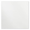 Coda Low Profile Circular Non-Magnetic Glassboard, 48" x 48", White Surface