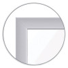 In/Out Magnetic Whiteboard, Personnel In/Out Tracking Chart, 36" x 24", White/Gray Surface, Satin Aluminum Frame