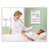 Patient Room Magnetic Whiteboard, Hospital Patient Chart, 24" x 36", White/Gray Surface, Satin Aluminum Frame