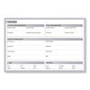 Time Out Magnetic Whiteboard, Patient/Staff Time Management Chart, 36" x 24", White/Gray Surface, Satin Aluminum Frame