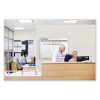 Or Schedule Magnetic Whiteboard, Operating Room Scheduling Chart, 72.5" x 48.5", White/Gray Surface, Satin Aluminum Frame