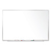 Magnetic Porcelain Whiteboard With Aluminum Frame, 48.5" x 36.5", White Surface, Satin Aluminum Frame