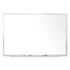 Magnetic Porcelain Whiteboard With Aluminum Frame, 120.5" x 48.5", White Surface, Satin Aluminum Frame