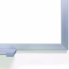 Two-Piece M1 Porcelain Magnetic Whiteboard, 120.75" x 48.5", White Surface, Satin Aluminum Frame