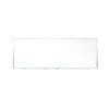 Two-Piece M1 Porcelain Magnetic Whiteboard, 120.75" x 48.5", White Surface, Satin Aluminum Frame