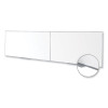 Magnetic Porcelain Whiteboard With Aluminum Frame, 193" x 48.5", White Surface, Satin Aluminum Frame