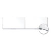 Magnetic Porcelain Whiteboard With Aluminum Frame, 193" x 48.5", White Surface, Satin Aluminum Frame