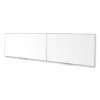 Magnetic Porcelain Whiteboard With Aluminum Frame, 193" x 48.5", White Surface, Satin Aluminum Frame