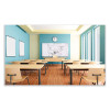 Magnetic Porcelain Whiteboard With Aluminum Frame, 60.5" x 48.5", White Surface, Satin Aluminum Frame