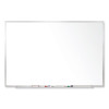 Magnetic Porcelain Whiteboard With Aluminum Frame, 60.5" x 48.5", White Surface, Satin Aluminum Frame