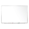 Magnetic Porcelain Whiteboard With Aluminum Frame, 72.5" x 48.5", White Surface, Satin Aluminum Frame