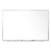 Magnetic Porcelain Whiteboard With Aluminum Frame, 96.5" x 48.5", White Surface, Satin Aluminum Frame