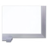 Magnetic Porcelain Whiteboard With Aluminum Frame, 96.5" x 48.5", White Surface, Satin Aluminum Frame