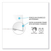 Magnetic Porcelain Whiteboard With Aluminum Frame And Maprail, 120.59" x 60.47", White Surface, Satin Aluminum Frame