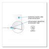 Magnetic Porcelain Whiteboard With Aluminum Frame And Maprail, 120.59" x 60.47", White Surface, Satin Aluminum Frame