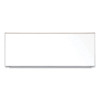 Magnetic Porcelain Whiteboard With Aluminum Frame And Maprail, 144.59" x 60.47", White Surface, Satin Aluminum Frame