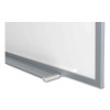 Magnetic Porcelain Whiteboard With Aluminum Frame And Maprail, 72.5" x 60.47", White Surface, Satin Aluminum Frame