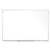 Non-Magnetic Whiteboard With Aluminum Frame, 60.63" x 36.44", White Surface, Satin Aluminum Frame