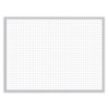 Non-Magnetic Whiteboard With Aluminum Frame, 120.63" x 48.63", White Surface, Satin Aluminum Frame