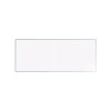 Two-Piece M2 Non-Magnetic Whiteboard With Aluminum Frame, 120.75" x 48.5", White Surface, Satin Aluminum Frame