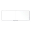 Non-Magnetic Whiteboard With Aluminum Frame, 144.63" x 48.47", White Surface, Satin Aluminum Frame