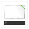 Non-Magnetic Whiteboard With Aluminum Frame, 72.63" x 48.47", White Surface, Satin Aluminum Frame