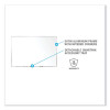 Non-Magnetic Whiteboard With Aluminum Frame, 96.63" x 48.47", White Surface, Satin Aluminum Frame