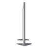 Floor Partition With Aluminum Frame, 48.06 x 2.04 x 53.86, White