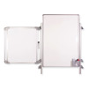 Nexus Double-Sided Portable Whiteboard Tablet, 27.88" x 27.88", White Surface, Satin Aluminum Frame