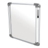 Nexus Double-Sided Portable Whiteboard Tablet, 27.88" x 27.88", White Surface, Satin Aluminum Frame