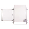 Nexus Easel Whiteboard, 32" x 76.13", White Surface, Satin Aluminum Frame
