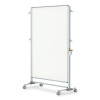 Nexus Partition Whiteboard, 36" x 48", White Surface, Satin Aluminum Frame