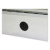 1 Door Enclosed Vinyl Bulletin Board With Satin Frame, 18" x 24", Silver Surface, Satin Aluminum Frame