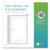 1 Door Enclosed Vinyl Bulletin Board With Satin Frame, 24" x 36", Silver Surface, Satin Aluminum Frame
