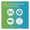 1 Door Enclosed Vinyl Bulletin Board With Satin Frame, 36" x 36", Silver Surface, Satin Aluminum Frame