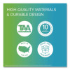 2 Door Enclosed Vinyl Bulletin Board With Satin Frame, 48" x 36", Silver Surface, Satin Aluminum Frame