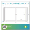 2 Door Enclosed Vinyl Bulletin Board With Satin Frame, 48" x 36", Silver Surface, Satin Aluminum Frame