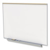 Proma Magnetic Porcelain Projection Whiteboard With Aluminum Frame, 48.5" x 36.5", White Surface, Satin Aluminum Frame