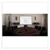 Proma Magnetic Porcelain Projection Whiteboard With Aluminum Frame, 48.5" x 36.5", White Surface, Satin Aluminum Frame