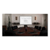 Proma Magnetic Porcelain Projection Whiteboard With Aluminum Frame, 72.5" x 48.5", White Surface, Satin Aluminum Frame