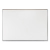 Proma Magnetic Porcelain Projection Whiteboard With Aluminum Frame, 72.5" x 48.5", White Surface, Satin Aluminum Frame