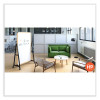 Prest Mobile Magnetic Whiteboard, 40.5" x 73.75", White Surface, Caramel Oak Finished Wood Frame