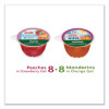 Fruit In Gel Cups, Mandarins/Orange, Peaches/Strawberry, 4.3 Oz Cups, 16 Cups/Carton