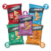 Popped Corn Chips Snacks Variety Pack, Assorted Flavors, 1 Oz Bag, 28/Pack