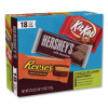 Full Size Chocolate Candy Bar Variety Pack, Assorted 1.5 Oz Bar, 18 Bars/Carton