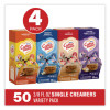 Liquid Coffee Creamer, French Vanilla/Hazelnut/Italian Sweet Creme/Original, 0.38 Oz Mini Cups, 200/Carton