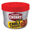 Chunky Chili With Beans, 15.25 Oz Bowl, 8/Carton