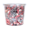 Bobs Sweet Stripes Soft Candy, Peppermint, 0.18 Oz Individually Wrapped, 160/Tub, 2 Tubs/Carton
