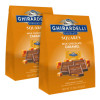 Milk Chocolate And Caramel Chocolate Squares, 15.96 Oz Bag, 2/Carton